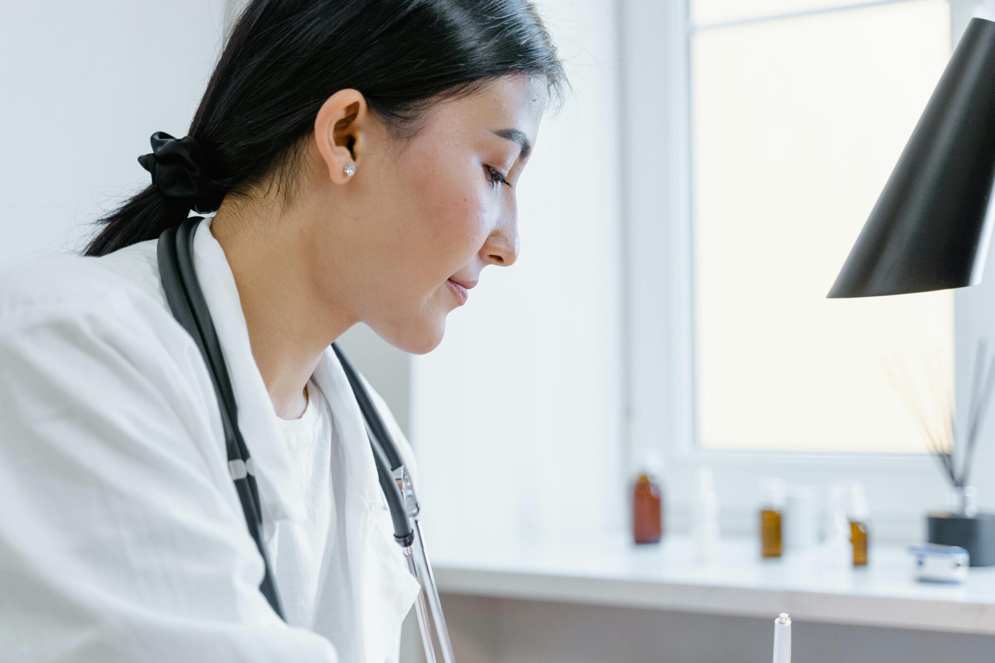 Side View of a Woman