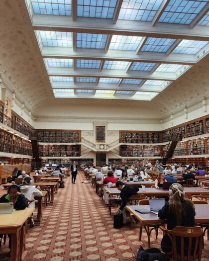 a large library filled with lots of books